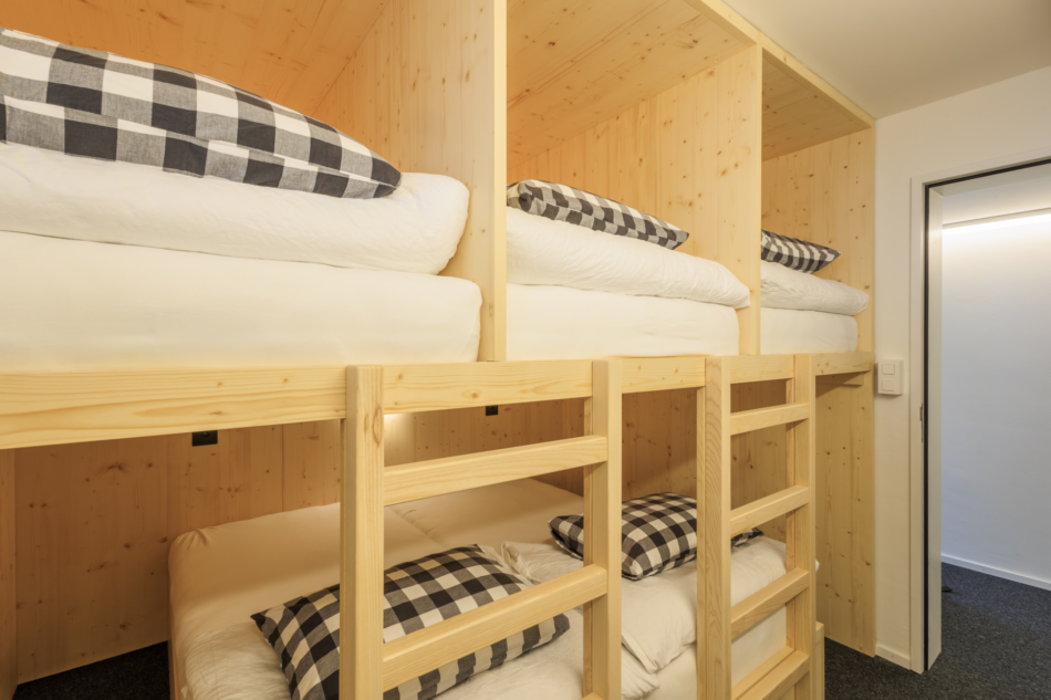 5-Bett-Zimmer-Gruppenunterkunft