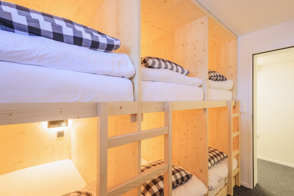 6-Bett Zimmer in Gruppenunterkunft